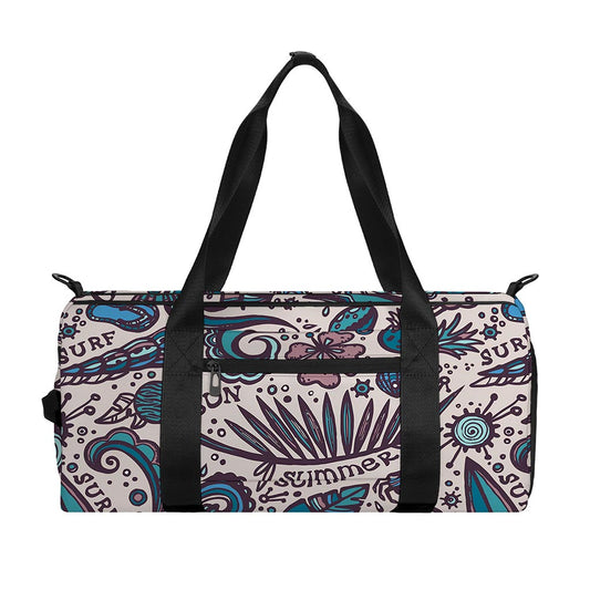 Summer Surfing Pattern Print Gym Bag
