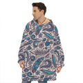 Summer Surfing Pattern Print Hoodie Blanket