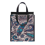 Summer Surfing Pattern Print Insulated Lunch Tote