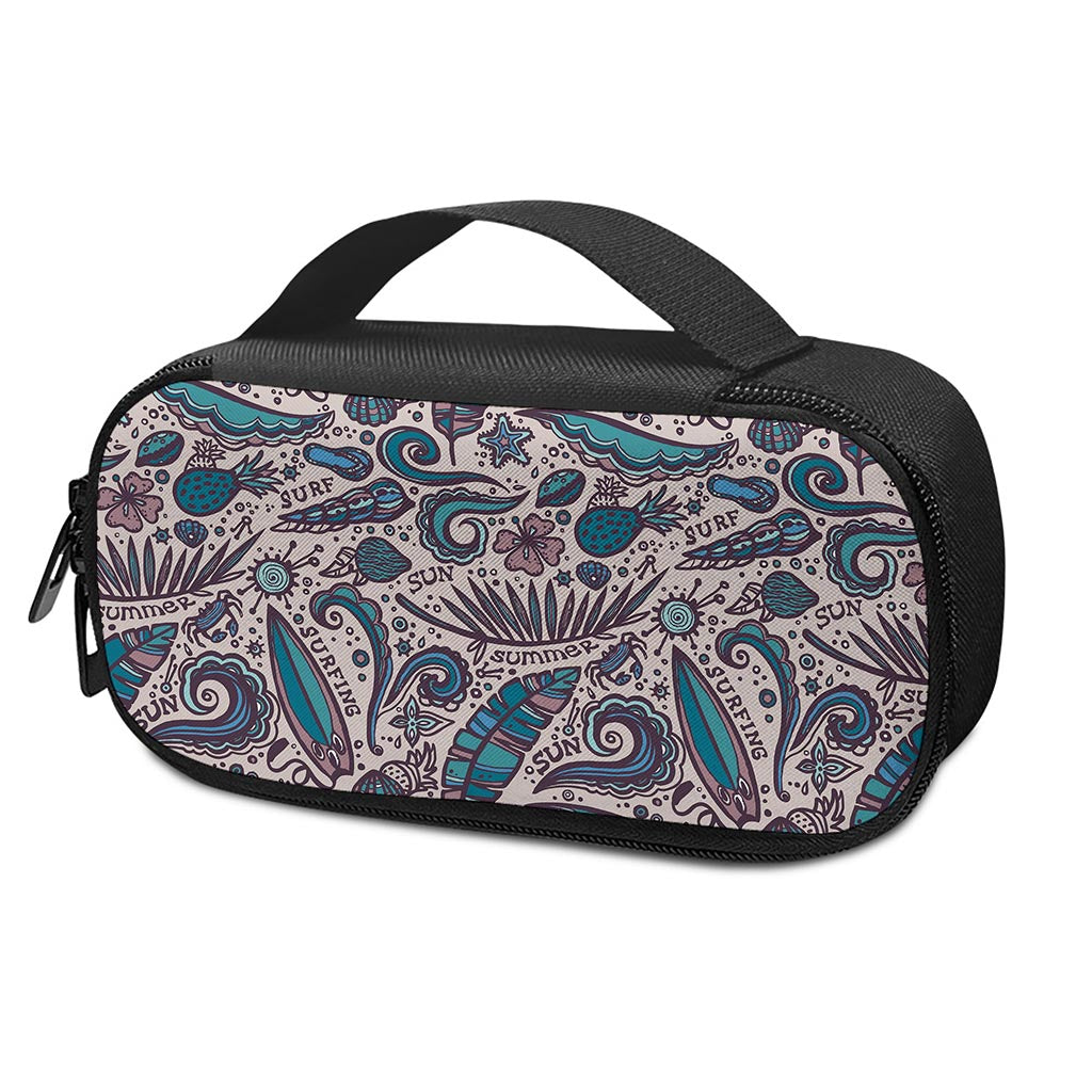 Summer Surfing Pattern Print Insulin Cooler Travel Case
