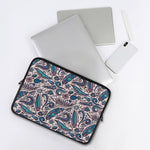 Summer Surfing Pattern Print Laptop Sleeve