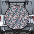 Summer Surfing Pattern Print Leather Spare Tire Cover