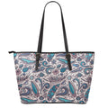 Summer Surfing Pattern Print Leather Tote Bag With Zipper