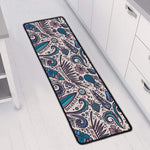 Summer Surfing Pattern Print Long Kitchen Mat