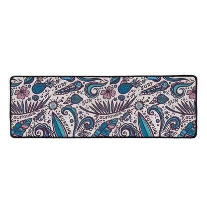 Summer Surfing Pattern Print Long Kitchen Mat