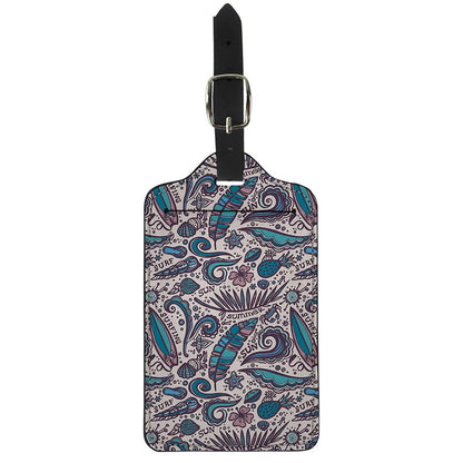 Summer Surfing Pattern Print Luggage Tag