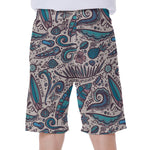 Summer Surfing Pattern Print Men's Beach Shorts