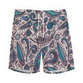 Summer Surfing Pattern Print Men's Athletic Shorts