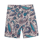 Summer Surfing Pattern Print Men's Sports Shorts