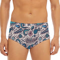 Summer Surfing Pattern Print Men's Triangle Swim Briefs