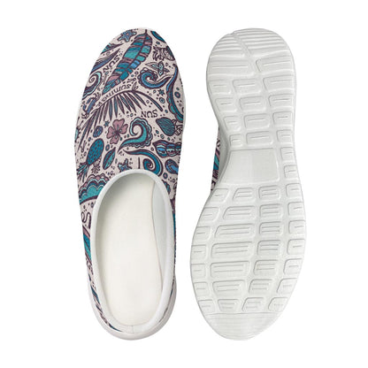 Summer Surfing Pattern Print Mesh Casual Shoes