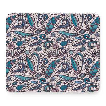 Summer Surfing Pattern Print Mouse Pad