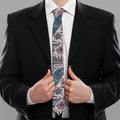 Summer Surfing Pattern Print Necktie