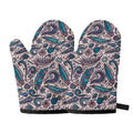 Summer Surfing Pattern Print Oven Mitts