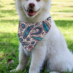 Summer Surfing Pattern Print Over The Collar Dog Bandana
