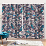 Summer Surfing Pattern Print Pencil Pleat Curtains