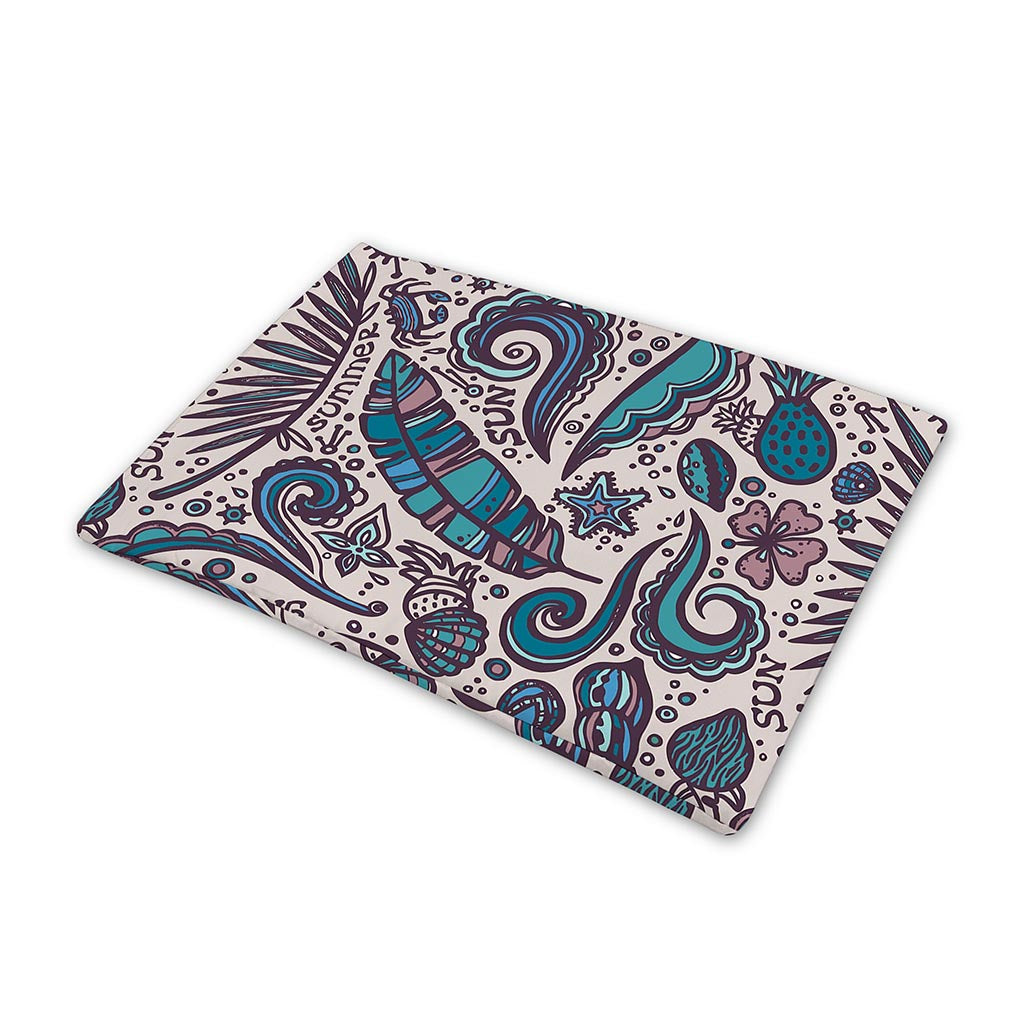 Summer Surfing Pattern Print Pet Cooling Mat Cover