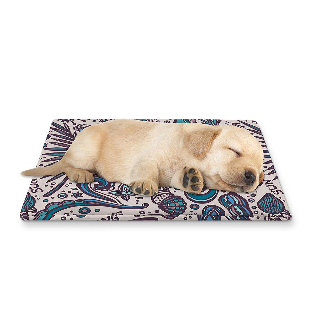 Summer Surfing Pattern Print Pet Cooling Mat Cover