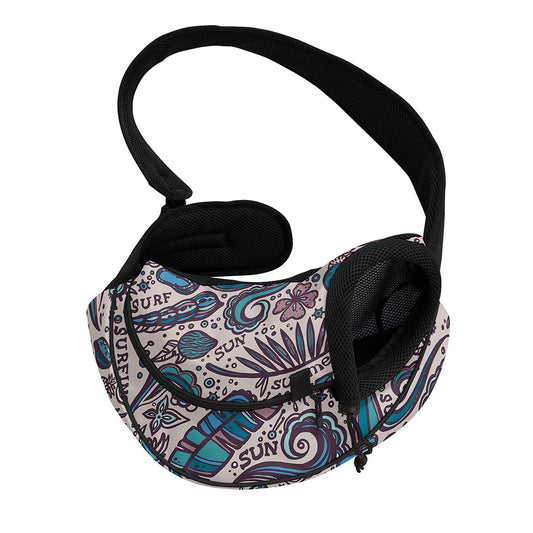 Summer Surfing Pattern Print Pet Sling Carrier