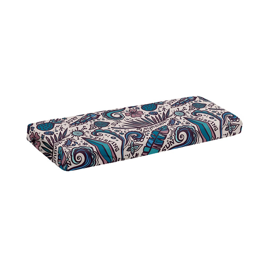 Summer Surfing Pattern Print Piano Keyboard Cover