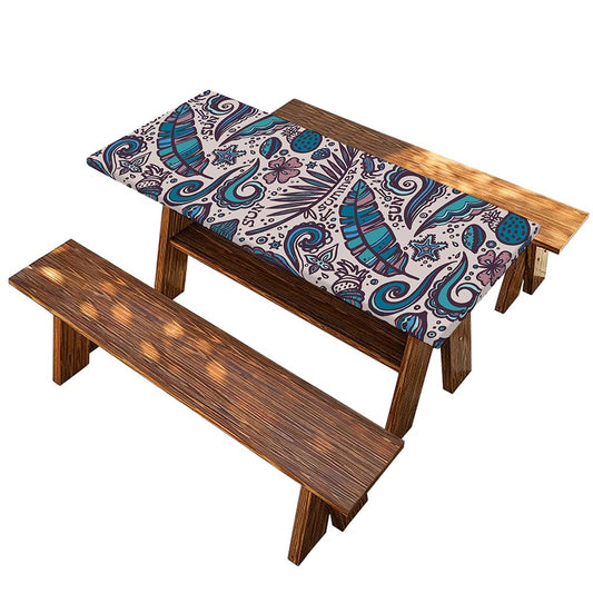 Summer Surfing Pattern Print Picnic Table Cover