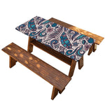 Summer Surfing Pattern Print Picnic Table Cover