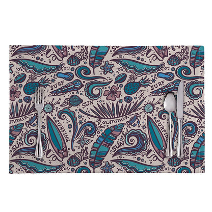 Summer Surfing Pattern Print Placemat