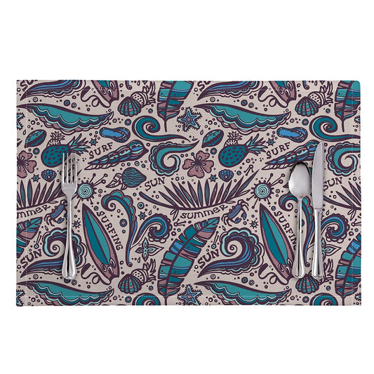 Summer Surfing Pattern Print Placemat