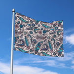 Summer Surfing Pattern Print Polyester Flag