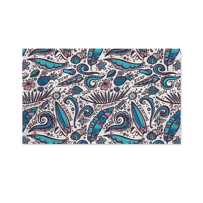 Summer Surfing Pattern Print Polyester Flag