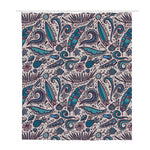 Summer Surfing Pattern Print Polyester Shower Curtain