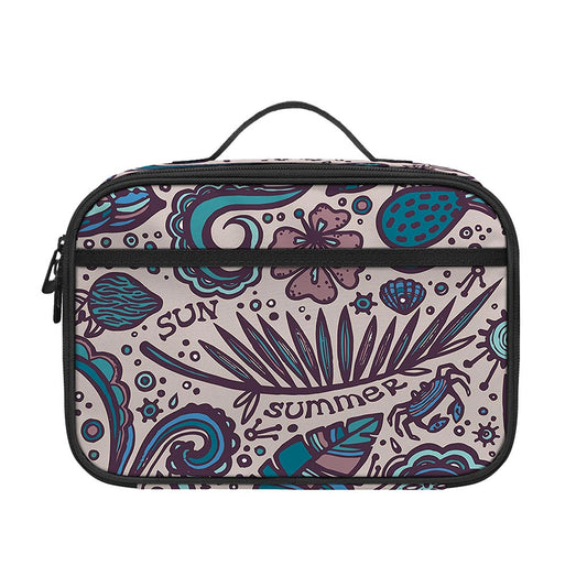 Summer Surfing Pattern Print Portable Lunch Bag