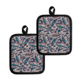 Summer Surfing Pattern Print Pot Holders