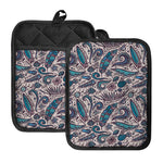Summer Surfing Pattern Print Pot Holders With Pocket