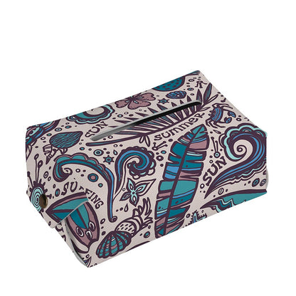 Summer Surfing Pattern Print Rectangle Tissue Box Cover