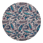 Summer Surfing Pattern Print Round Blanket