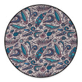 Summer Surfing Pattern Print Round Floor Mat