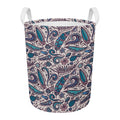 Summer Surfing Pattern Print Round Laundry Basket