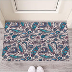 Summer Surfing Pattern Print Rubber Doormat