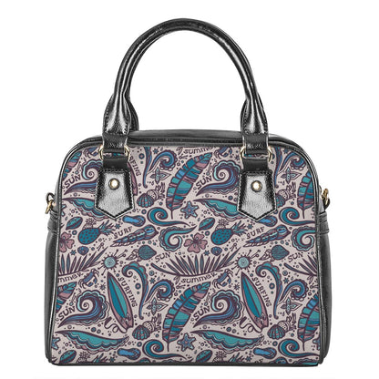Summer Surfing Pattern Print Shoulder Handbag