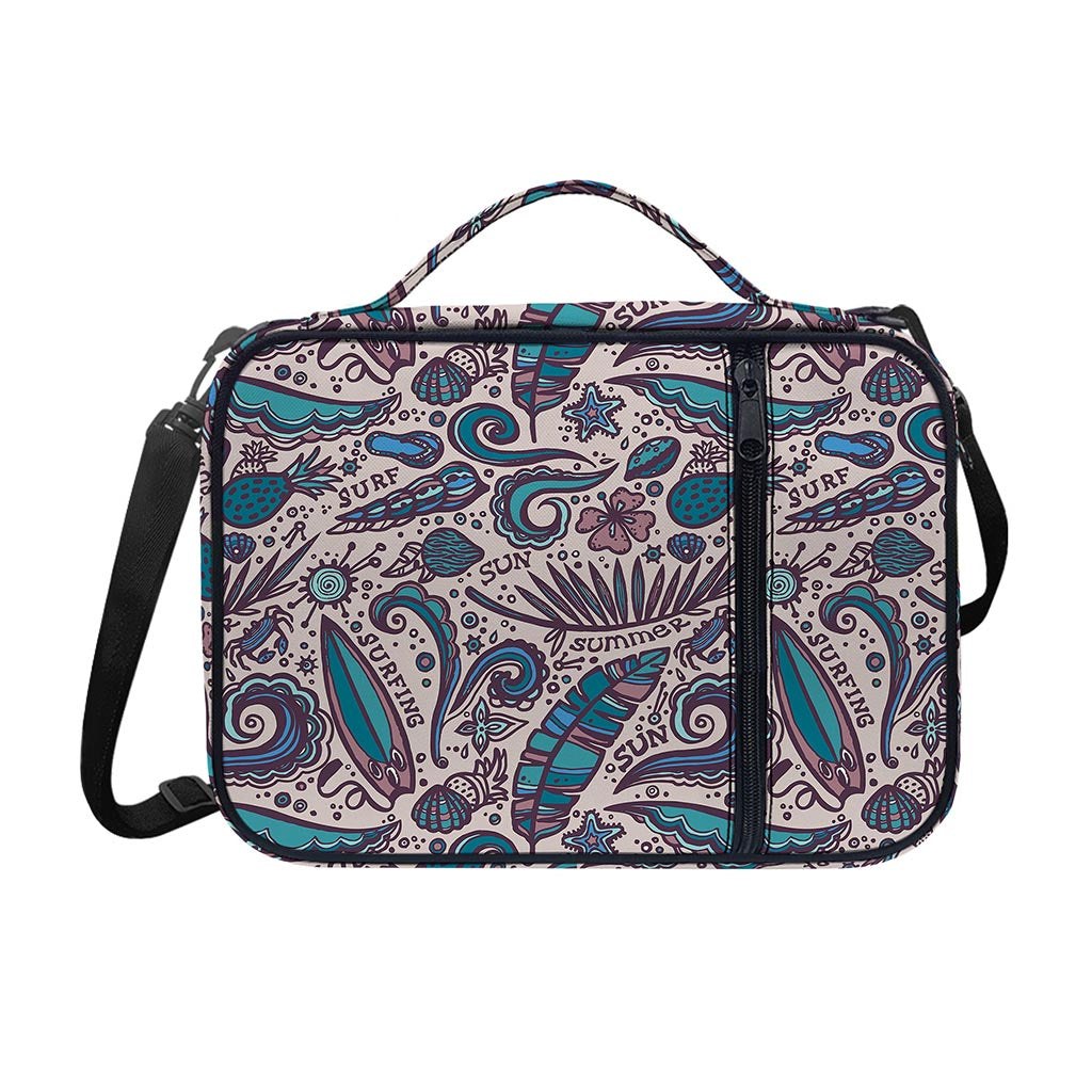 Summer Surfing Pattern Print Shoulder Strap Bible Bag