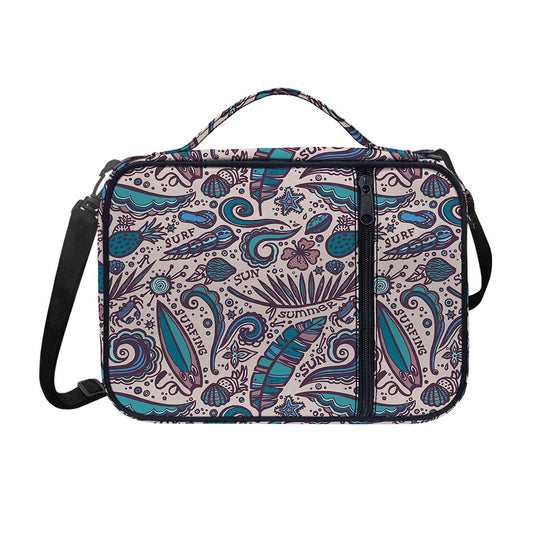 Summer Surfing Pattern Print Shoulder Strap Bible Bag