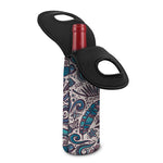 Summer Surfing Pattern Print Single Neoprene Wine Tote