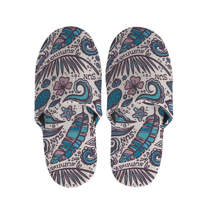 Summer Surfing Pattern Print Slippers