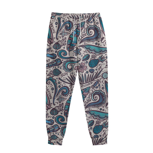 Summer Surfing Pattern Print Sweatpants