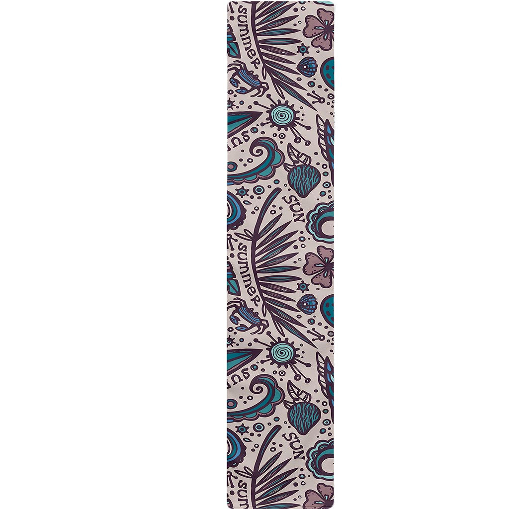Summer Surfing Pattern Print Table Runner