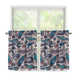 Summer Surfing Pattern Print Tier Curtains