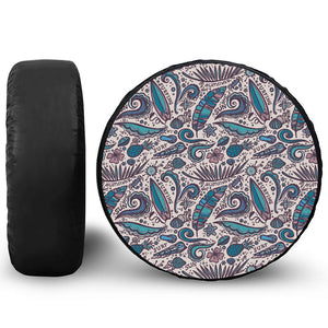 Summer Surfing Pattern Print Tire Cover