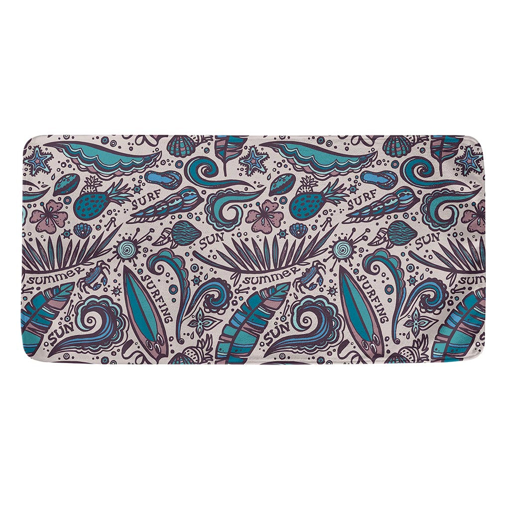 Summer Surfing Pattern Print Towel