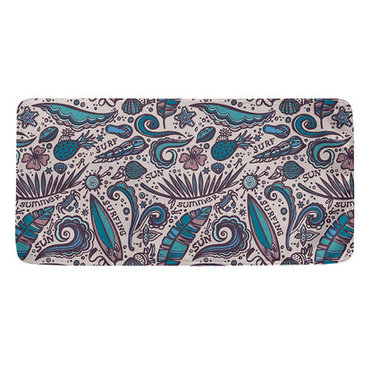 Summer Surfing Pattern Print Towel